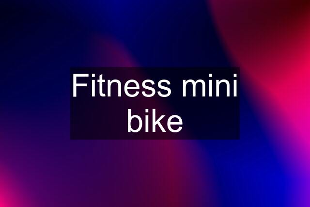 Fitness mini bike