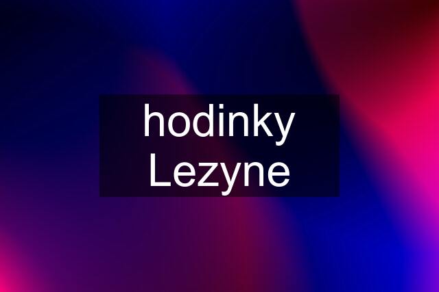 hodinky Lezyne