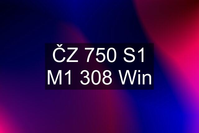 ČZ 750 S1 M1 308 Win