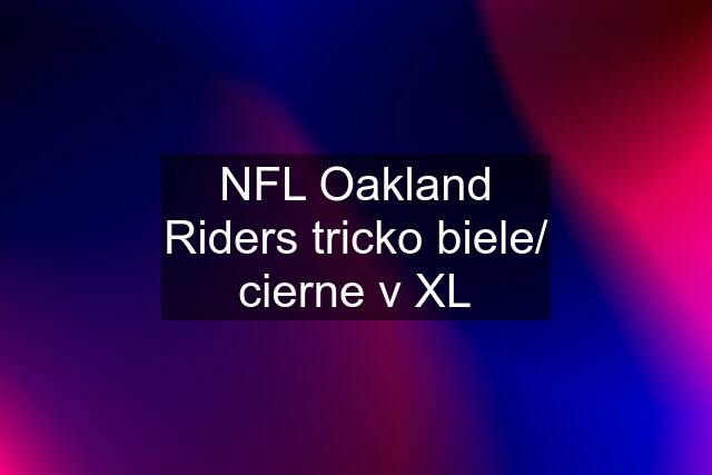 NFL Oakland Riders tricko biele/ cierne v XL