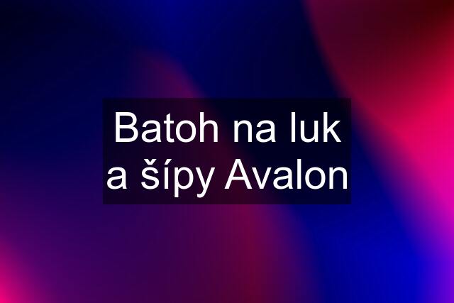 Batoh na luk a šípy Avalon