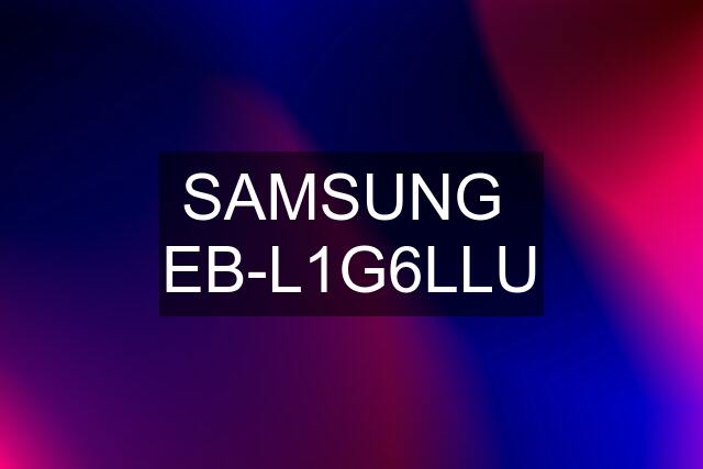 SAMSUNG  EB-L1G6LLU