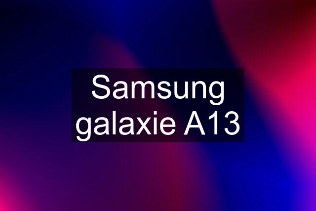 Samsung galaxie A13