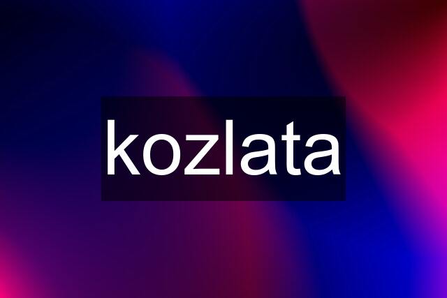 kozlata