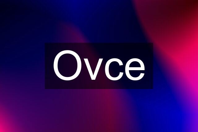 Ovce