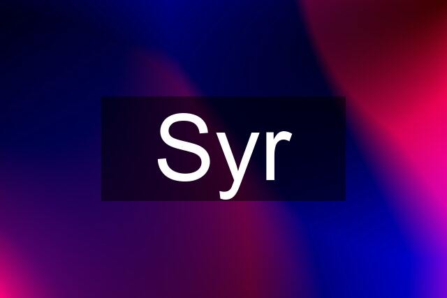 Syr