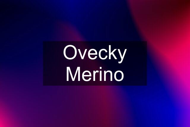 Ovecky Merino