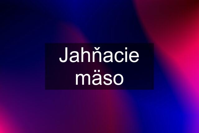 Jahňacie mäso