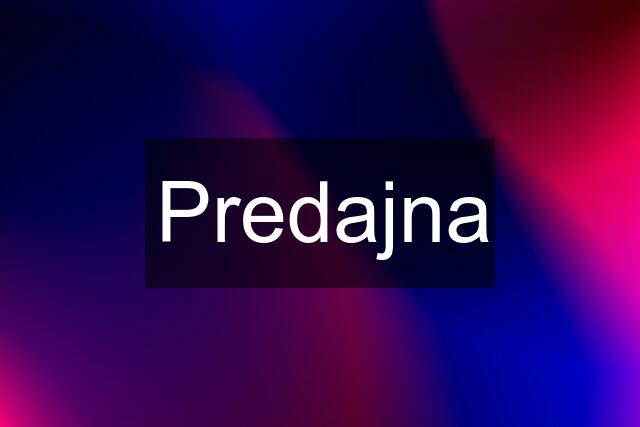 Predajna