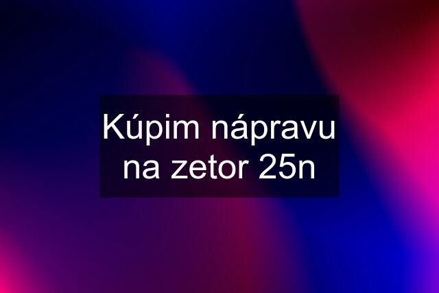 Kúpim nápravu na zetor 25n