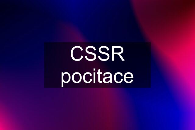 CSSR pocitace