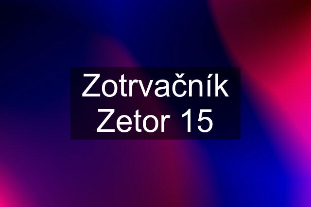 Zotrvačník Zetor 15