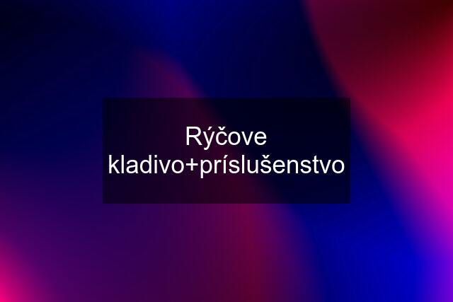 Rýčove kladivo+príslušenstvo