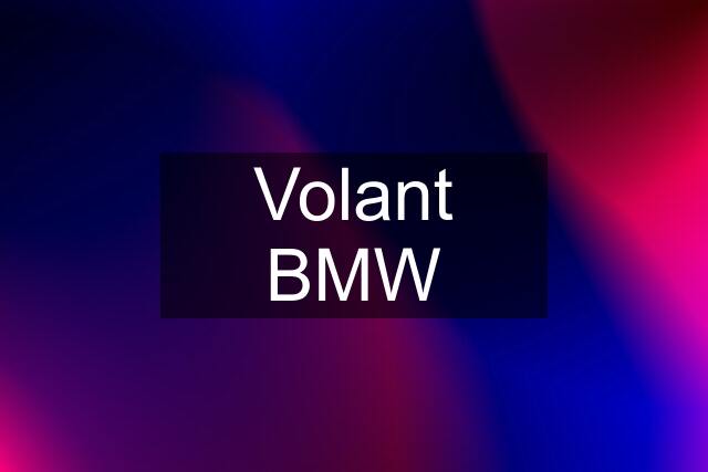 Volant BMW