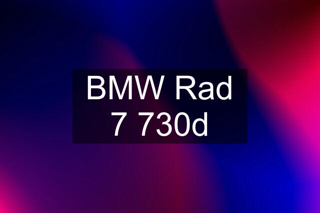 BMW Rad 7 730d