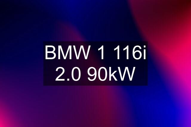 BMW 1 116i 2.0 90kW