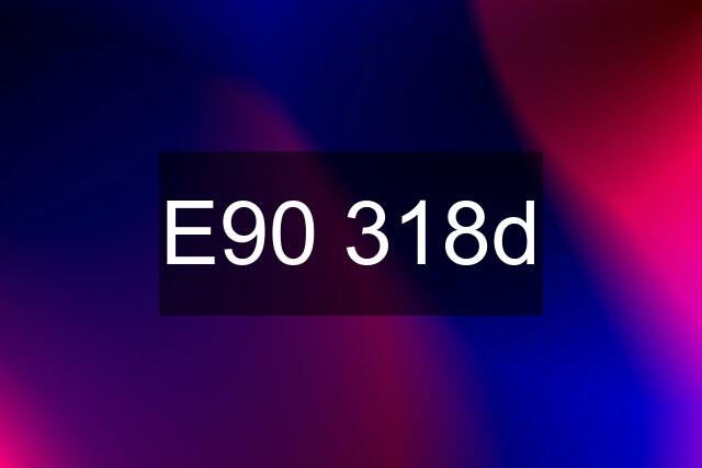 E90 318d