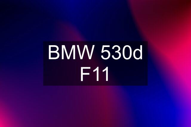 BMW 530d F11