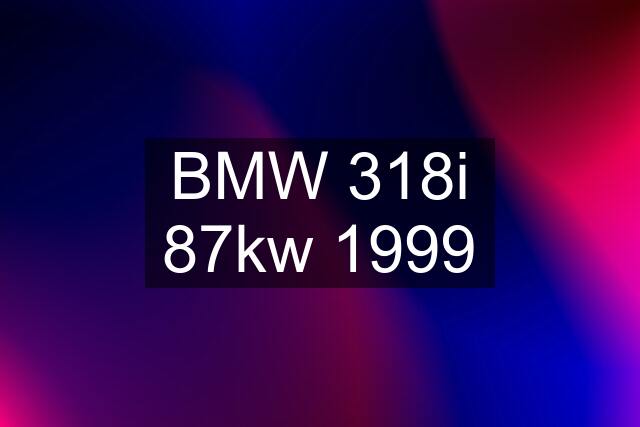 BMW 318i 87kw 1999