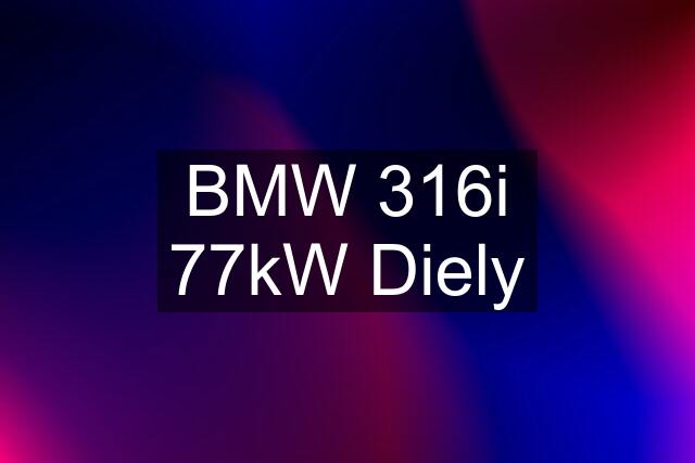 BMW 316i 77kW Diely