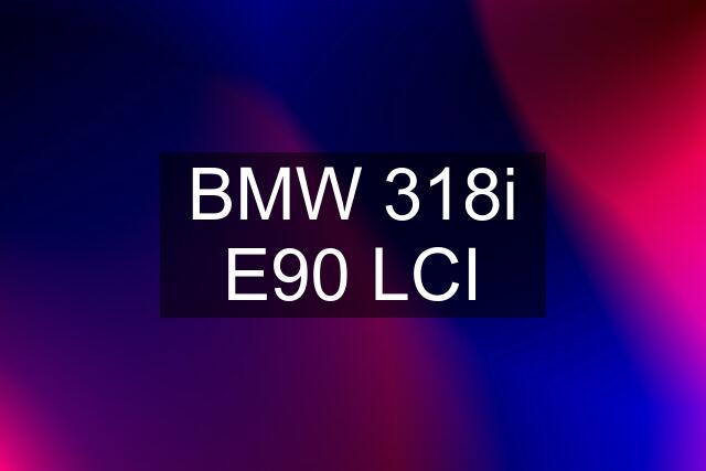 BMW 318i E90 LCI