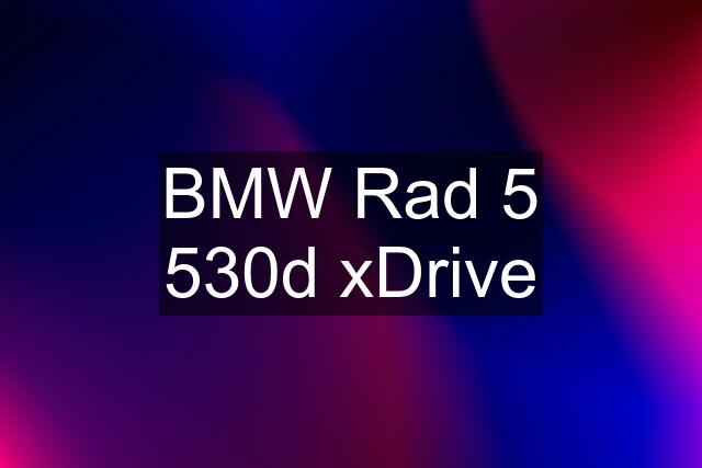 BMW Rad 5 530d xDrive