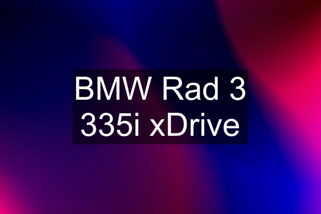 BMW Rad 3 335i xDrive