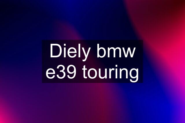 Diely bmw e39 touring