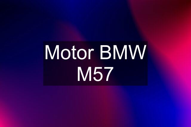 Motor BMW M57