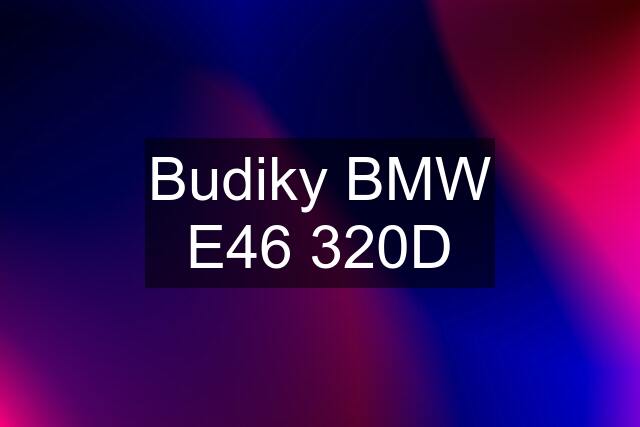 Budiky BMW E46 320D