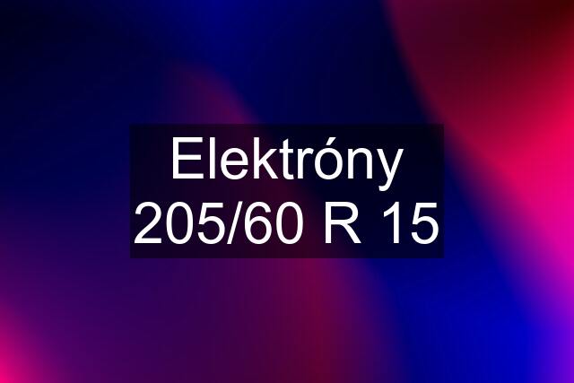 Elektróny 205/60 R 15