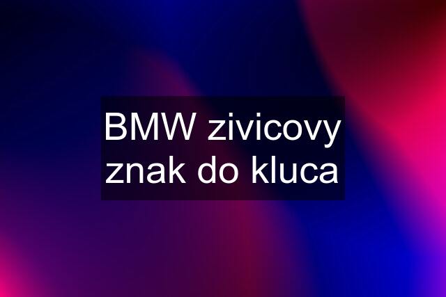 BMW zivicovy znak do kluca