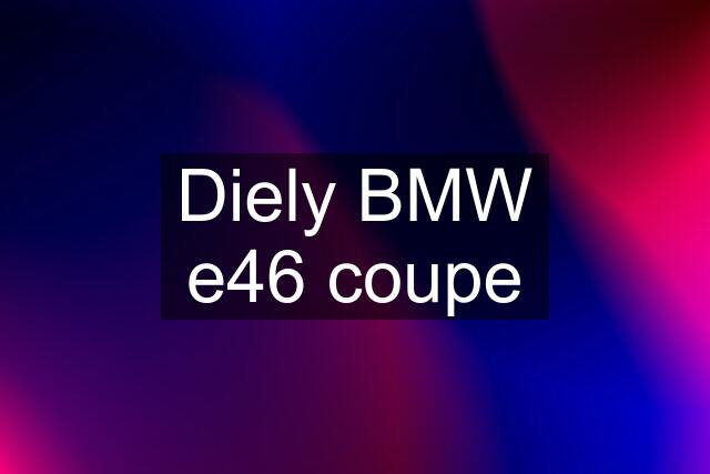 Diely BMW e46 coupe