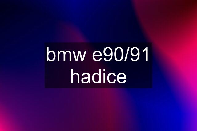 bmw e90/91 hadice