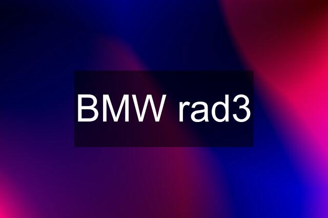 BMW rad3