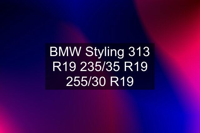 BMW Styling 313 R19 235/35 R19 255/30 R19