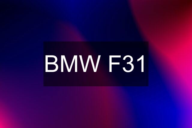 BMW F31