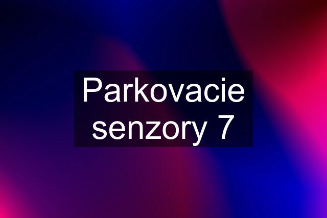 Parkovacie senzory 7