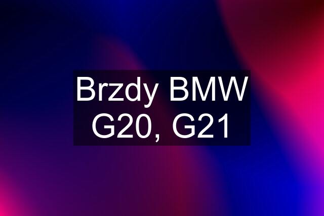 Brzdy BMW G20, G21