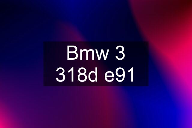 Bmw 3 318d e91