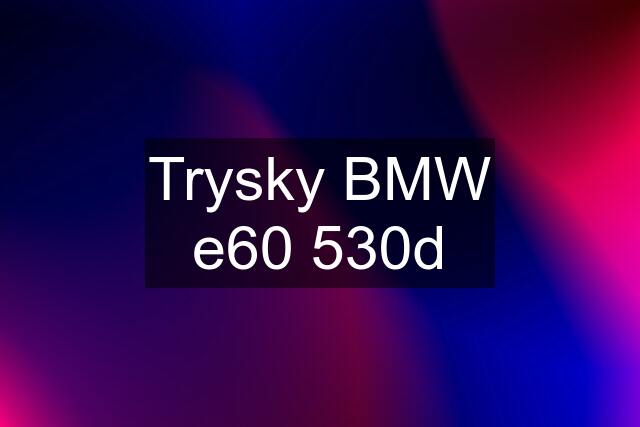 Trysky BMW e60 530d