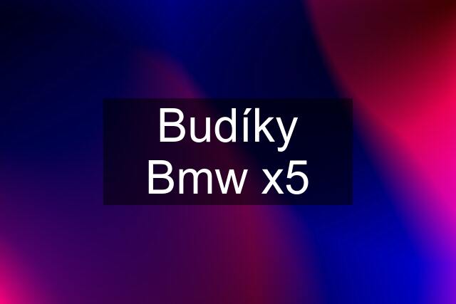 Budíky Bmw x5