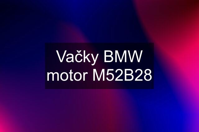 Vačky BMW motor M52B28