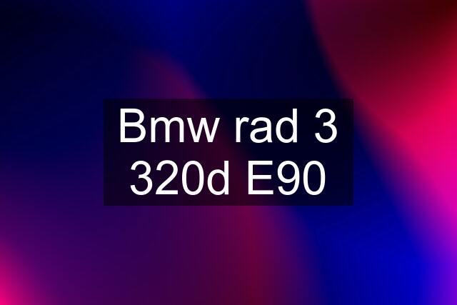 Bmw rad 3 320d E90