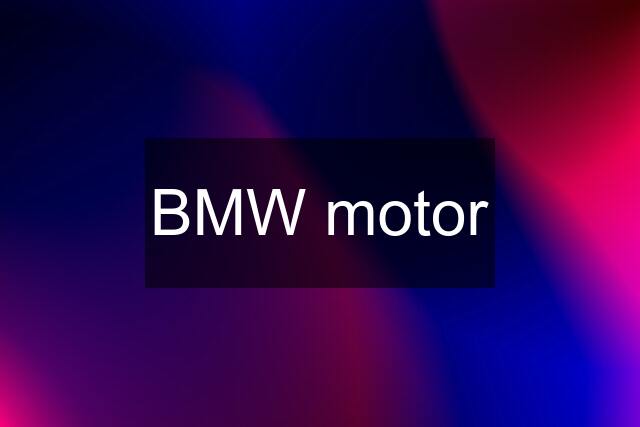 BMW motor