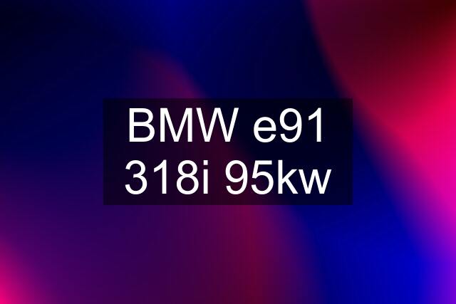 BMW e91 318i 95kw