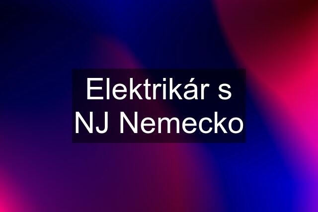 Elektrikár s NJ Nemecko