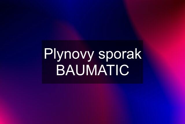 Plynovy sporak BAUMATIC