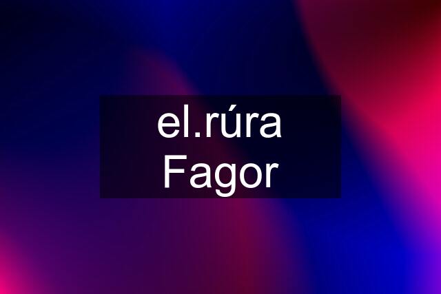 el.rúra Fagor