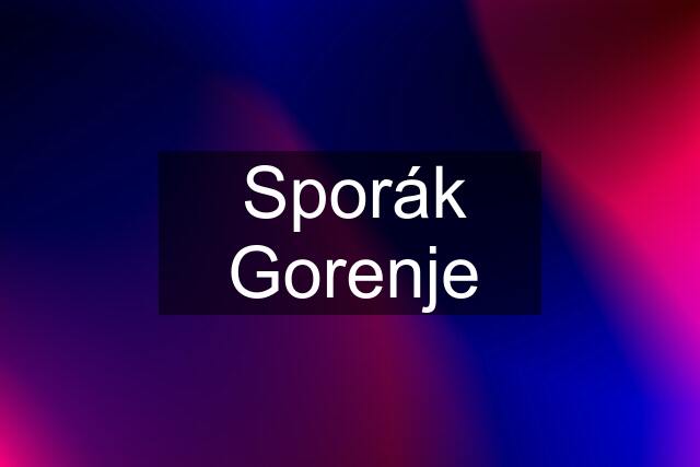 Sporák Gorenje